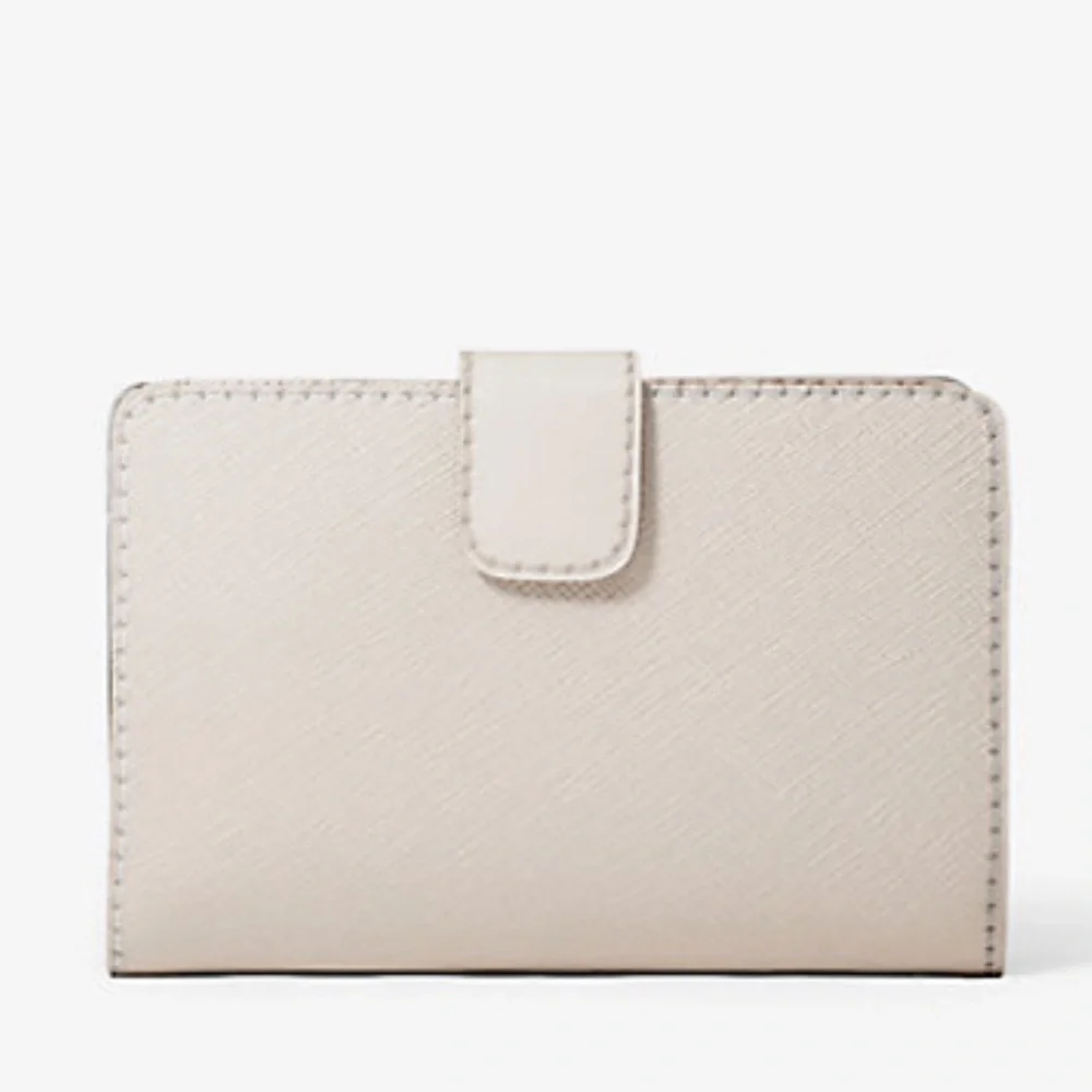 Michael Kors Jet Set Md Floral Embellished Signature Logo Bi-Fold Wallet ZP CN